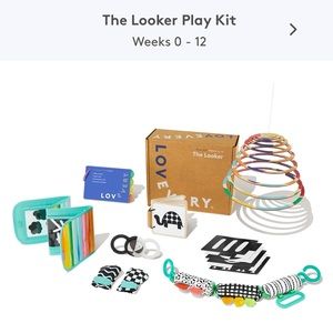 Lovevery Play Kit- The Looker Weeks 0-12 w/Book Bundle
Montessori-Inspired LNIB